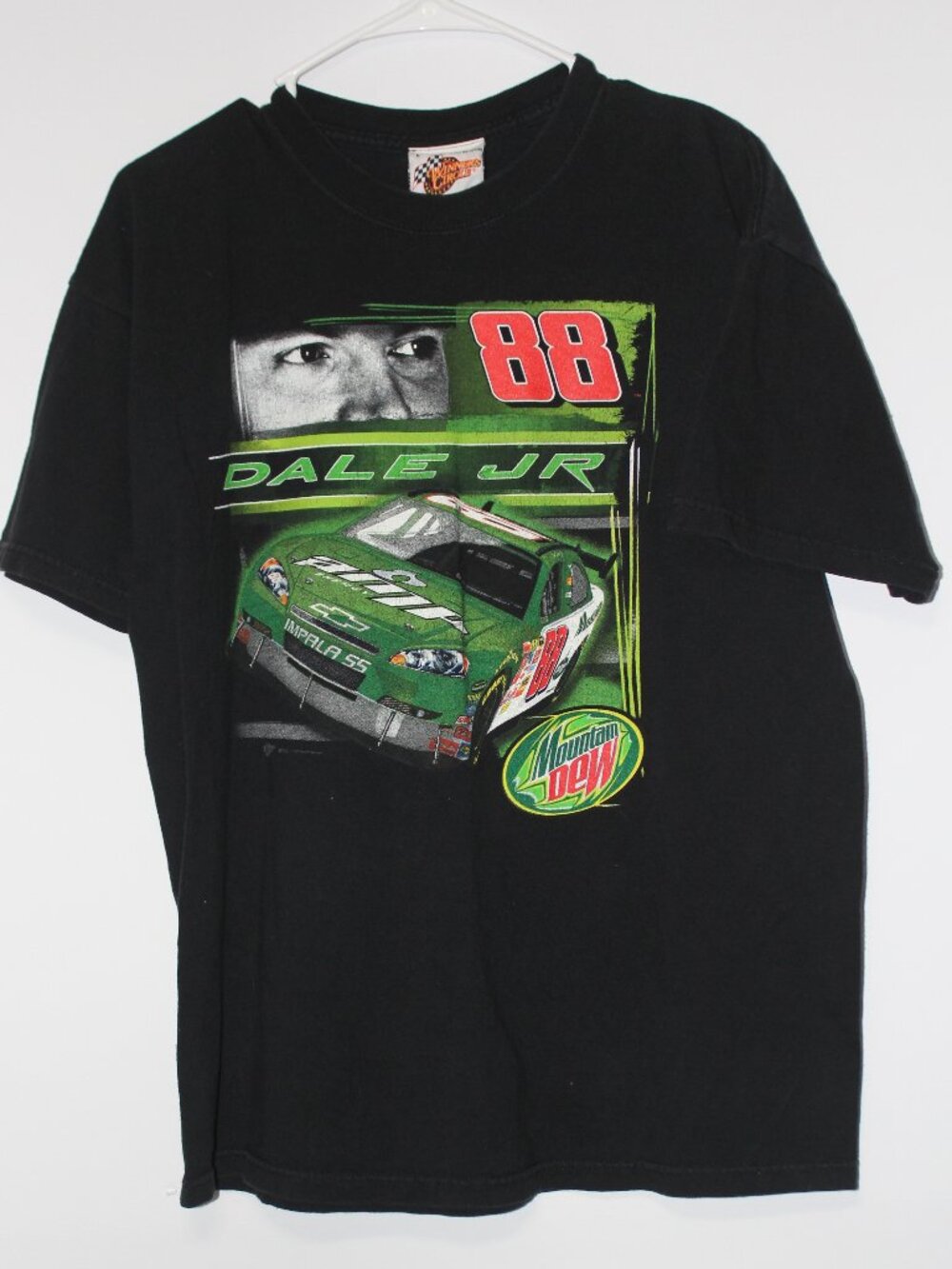 Dale Earnhardt Jr No. 88 Mountain Dew NASCAR Shirt Men’s Large Racing Tee